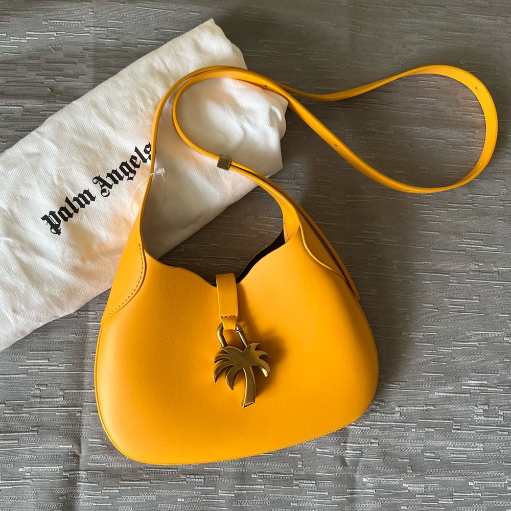 Palm Angels Palm Tree Leather Hobo Bag - Picture 3 of 12